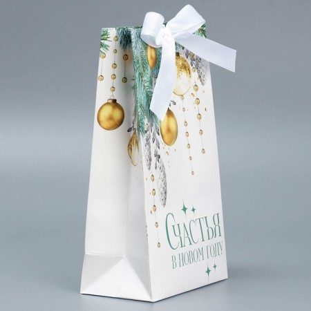 Gift package with a tape "Blizzard", 13 x 23 x 7 cm, New Year-1