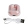 Wireless headphones Air31, TWS, vacuum, BT 5.0, 45/230 mAh, transparent, pink