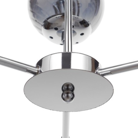 Люстра 65801/6 6х60W E27 хром/дымчатый 75х75х56 см-5