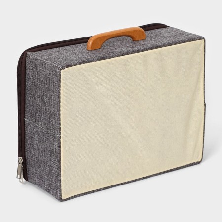Storage box with LadoM Ladom "Ron", 32 × 25 × 11 cm, color gray color-5