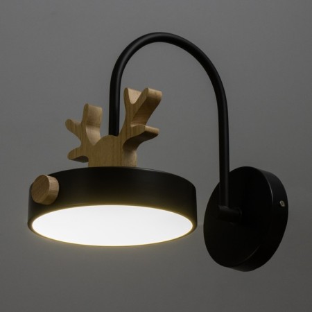 Bra "Deer Piartti" LED 12W 4000K Black 15x26x16cm-2