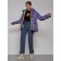 Ski jacket female winter, size 44, blue color