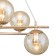 Suspended lamp 6x40W E14, size 68x37x98 cm