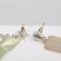 Emall earrings "Moon Prism" Cat, colored in gold