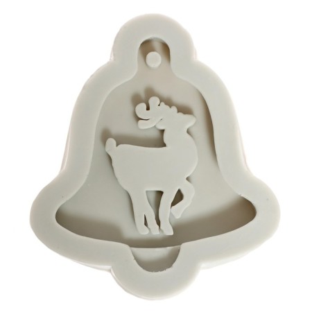 Set for experiments "Christmas toys", from epoxy resin, a bell with a deer-5