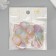Decor for creativity plastic "Lilac-blue petal with gold" set of 25 pcs 2.3x1.6 cm