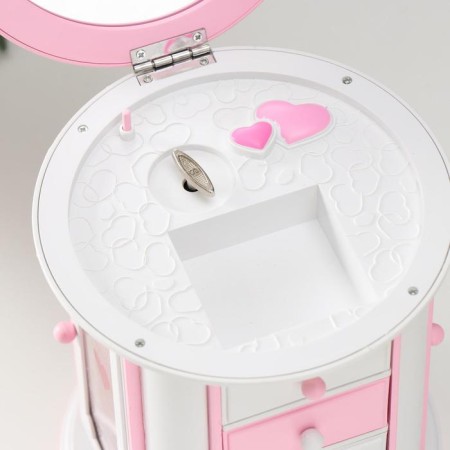 Casket Musical Mechanical Round 17x15 cm-3