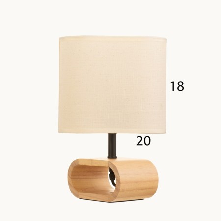 LILIT HELLITRA lamp 1x40W E27 Light wood 11.5x20x30cm-6