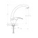 Kitchen mixer Rush Corsica CO4240-22, single-leaf, chrome