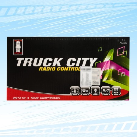 Radio -controlled “tractor” truck, works blue from batteries.-4