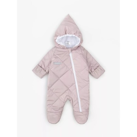 Combineson Children's demi-season quilted amrobaby elf, height 68 cm, lavender-gray color-11