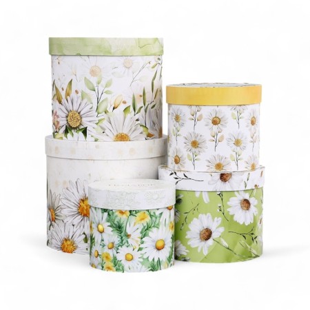 A set of hats for flowers 5 in 1, gift packaging, “chamomile”, 16 x 14 cm - 22 x 19.5 cm-1