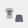 Pajama men's kaftan "feat" R.54, gray