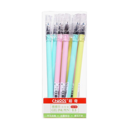 Gel handle with erased ink 0.5 mm, blue rod, body with a mix-5
