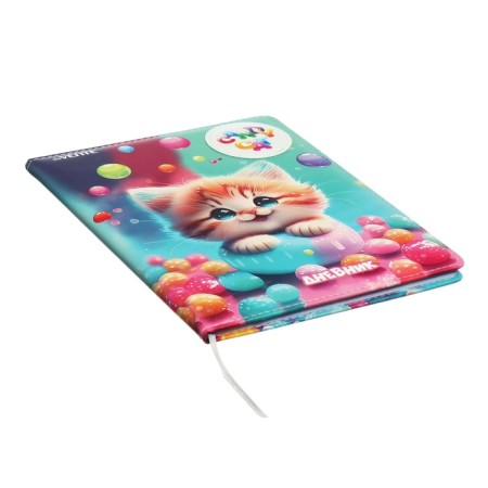 Universal diary for grade 1-11 Candy Cat, hard cover, artificial leather, foam rubber, lies, 80 g/m2-1