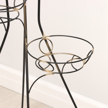Flower stand "Tower", d = 17 cm, black color-3