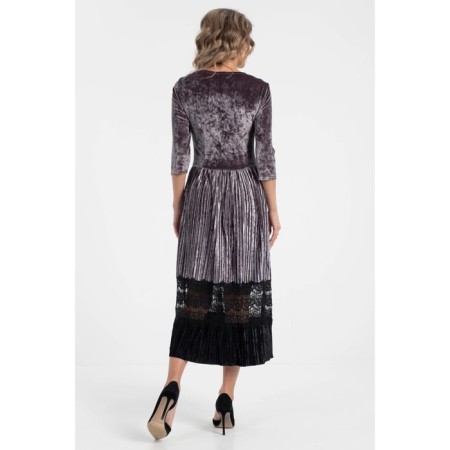 Women's dress, size 44, gray color-6