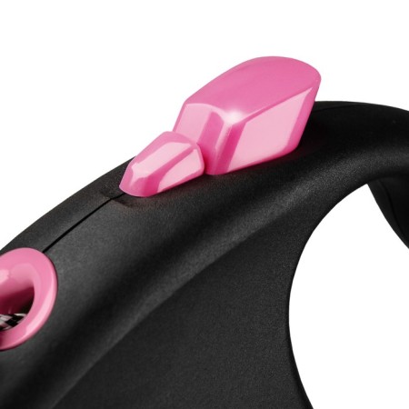 Roulette Flexi Black Design XS (up to 8 kg) 3 m cable, black/pink-1