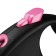 Roulette Flexi Black Design XS (up to 8 kg) 3 m cable, black/pink