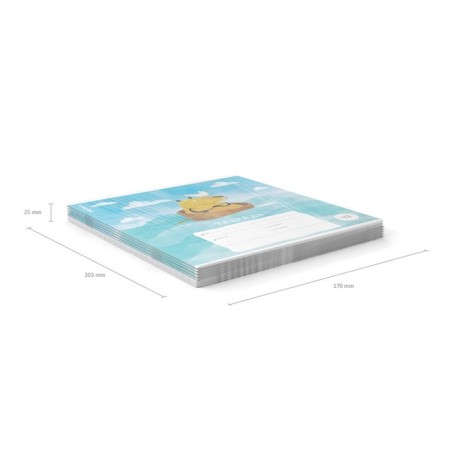 Notebook of 12 sheets in the Erichkrause Capybara Travel line, covered cardboard, OFSET block, 5V, mix-8