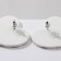Acryl Earrings "Heart" Bars, Black and White Color