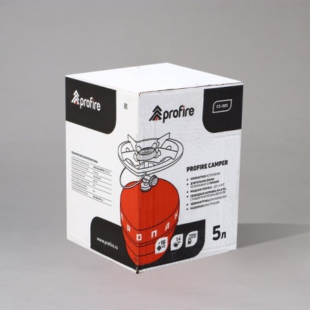 Camping-5 gas kit: cylinder 5 l, burner, empty-9
