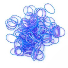 Резиночки для плетения браслетов RAINBOW LOOM, коллекция «Перламутр», розово-голубой