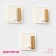 Hooks of self -adhesive deila Gold, 3 pcs, 4 × 4 × 2.5 cm, white color