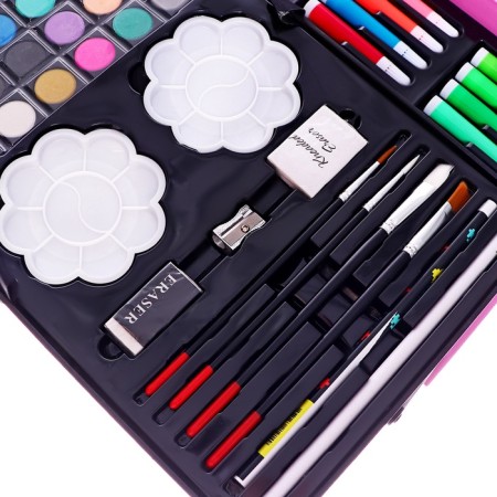 Set for drawing a girl pink-8