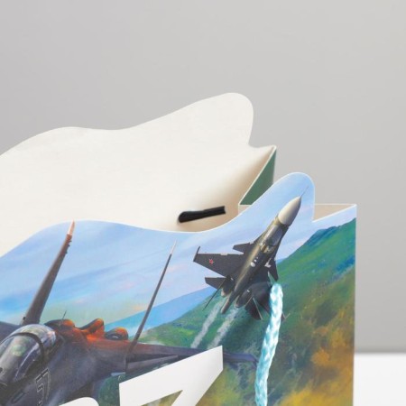 Gift package, packaging, “planes”, 25 x 26 x 10 cm-2