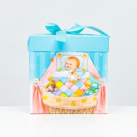 Self -charged box "Children's" boys 15x15x15 cm-1