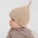 Children's hat minku rr 50-52, beige color
