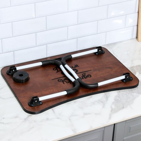 Table - breakfast tray, for a laptop, folding, gray, 60x40 cm-10