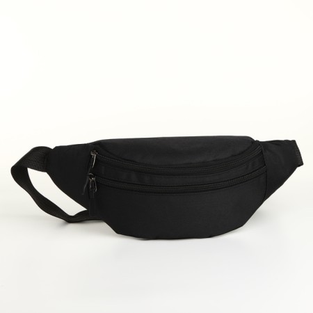 Waist bag, 33*9*14 cm, lightning department, 3 n/pocket, black-2