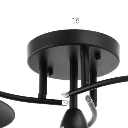 Chandelier 70008/4 4x40W E27 Black 50x50x30 cm-5