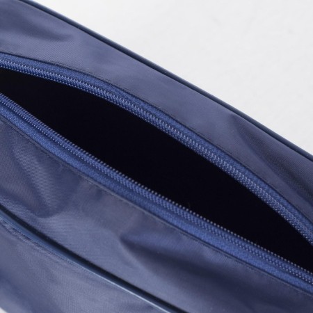 Lightning cosmetic bag, external pocket, blue color-3