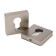Lockland cylinder overlay, square, satin nickel color, kit.