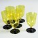 Plastic disposable glass for the wine "Crystal", 200 ml, 6 pcs/pc, color mix