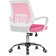 Children's armchair Ergoplus metal/fabric, chrome/pink 61x55x84 cm