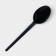Spoon is a disposable plastic, 16.5 cm, black color, set 12 pcs