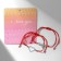 Bracelet-reinforcing "Red thread" in love heartbeat, set 2 pcs, color silver, d = 5.5 cm