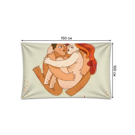 Decorative panel with photo printing "Natural Love", horizontal, size 100x150 cm-1