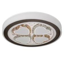 Люстра с ПДУ "Амур" LED 160Вт 3000-6000К коричнево-белый 52х52х8,5 см BayerLux