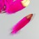A set of goose feathers 15-20 cm, 10 pcs, fuchsia with a golden tip