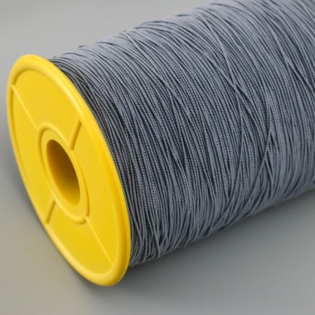 Spandex for beads, length 500 m, col. grey-2