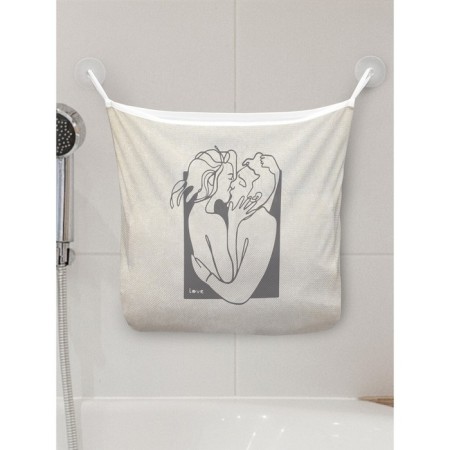 Organizer in a bath on suction cups "Holy Love", for storing toys and trifles, size 33x39 cm