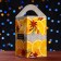 Gift box "Orange", tetrahedral large 10 x10 x18 cm