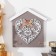Hooks decorative wood "heart from leaves. House" 16.5x0.8x16.8 cm