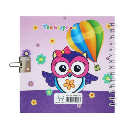 Notebook Gift A6, 45 sheets, on the castle, on the crest, line, "owl", mix-6