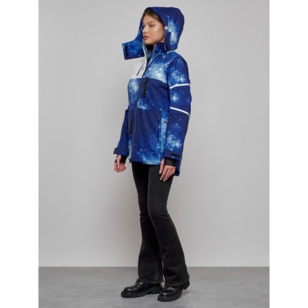 Ski jacket female, size 42, blue color-17